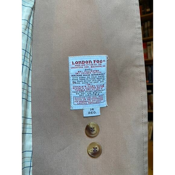London Fog Trench Coat Vintage - Picture 9 of 11